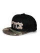 Black Tzahal Cap with Camouflage Peak