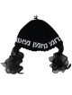 Knitted Nachman Kippah with Black Peyot
