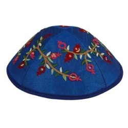 Yair Emanuel Silk Pomegranate Kippah