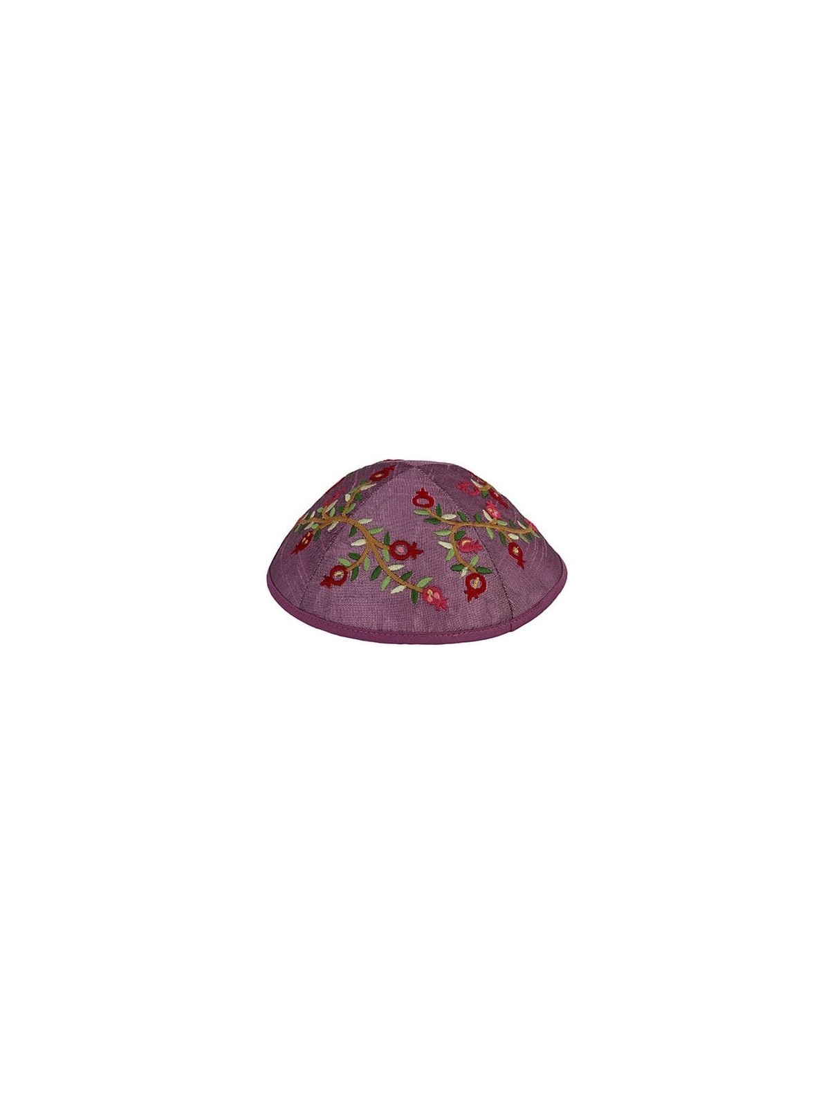 Yair Emanuel Silk Pomegranate Kippah