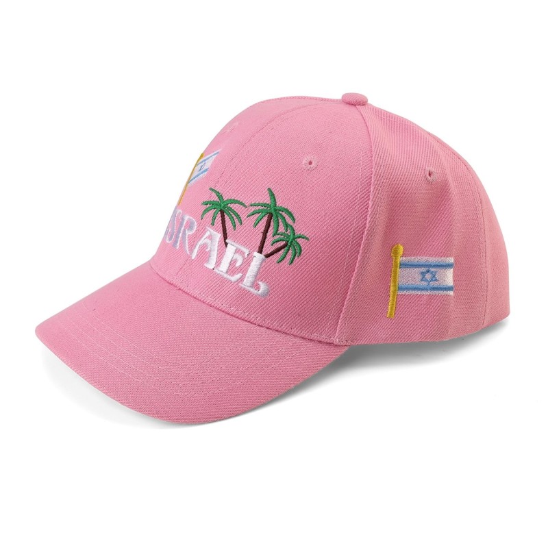 Casquette Israël avec drapeau et palmiers