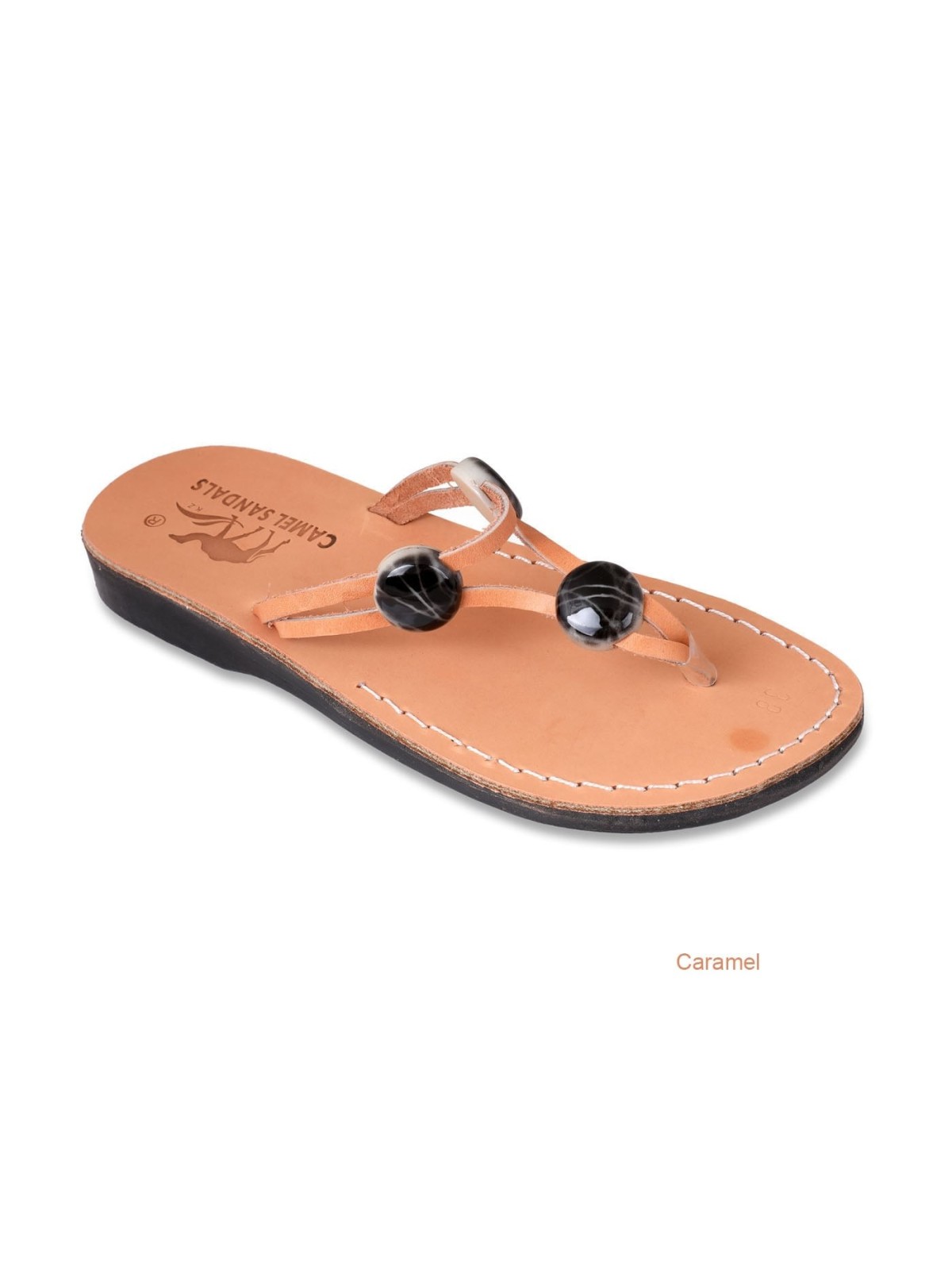 Naomi Handmade Leather Women's Sandals with Beads. Variety of Colors