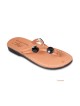 Naomi Handmade Leather Women's Sandals with Beads. Variety of Colors