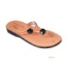 Naomi Handmade Leather Women's Sandals with Beads. Variety of Colors