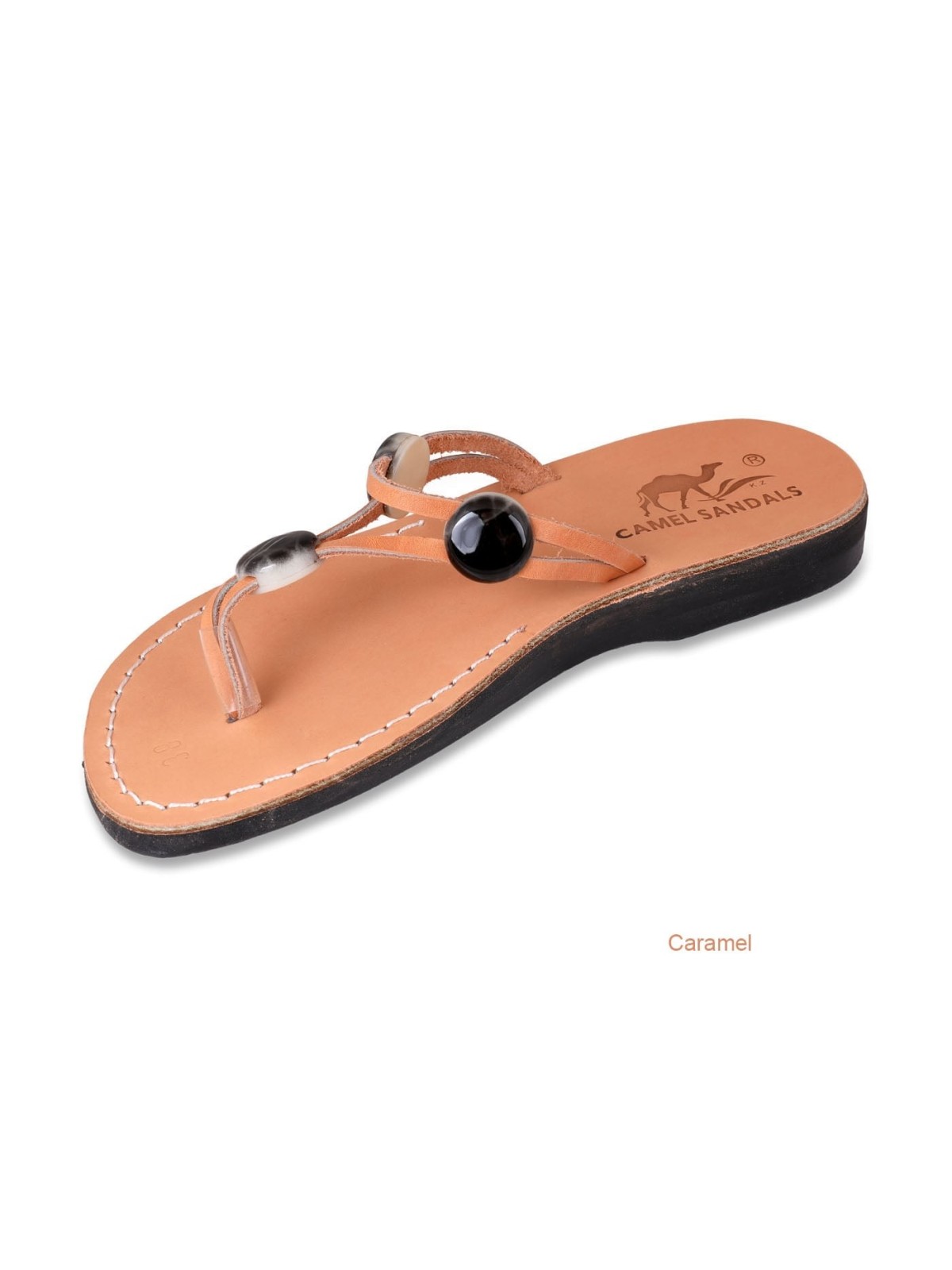 Sandales pour femmes en cuir faites à la main Naomi avec perles. Variété de couleurs