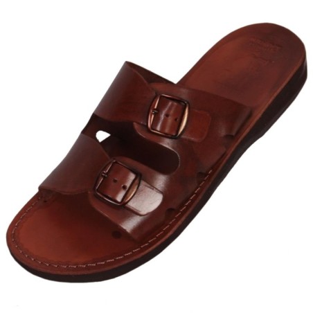 Sandales pour hommes en cuir faites à la main Red Sea - Marron