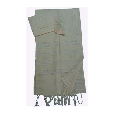 Gabrieli Handwoven Off white Cotton Ta... | Gabrieli Hand Woven Tallit
