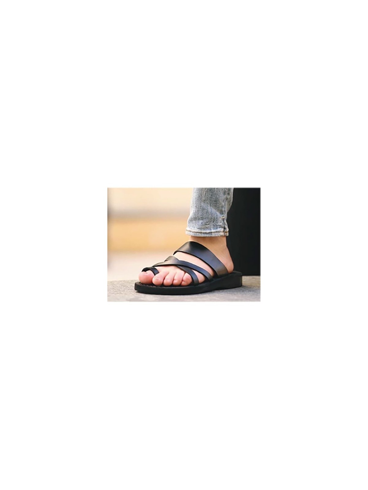 Sandales en cuir unisexes faites à la main de Judaan Hills