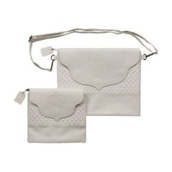 Faux Leather Tallit and Tefillin Bag with... | Jewish Gift from Israel