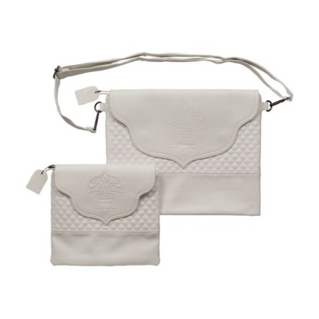 Faux Leather Tallit and Tefillin Bag with... | Jewish Gift from Israel