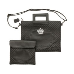 Leathery Tallit Tefillin Bag with Frame H... | Jewish Gift from Israel