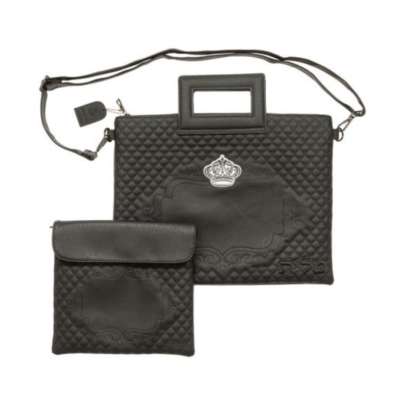 Leathery Tallit Tefillin Bag with Frame H... | Jewish Gift from Israel