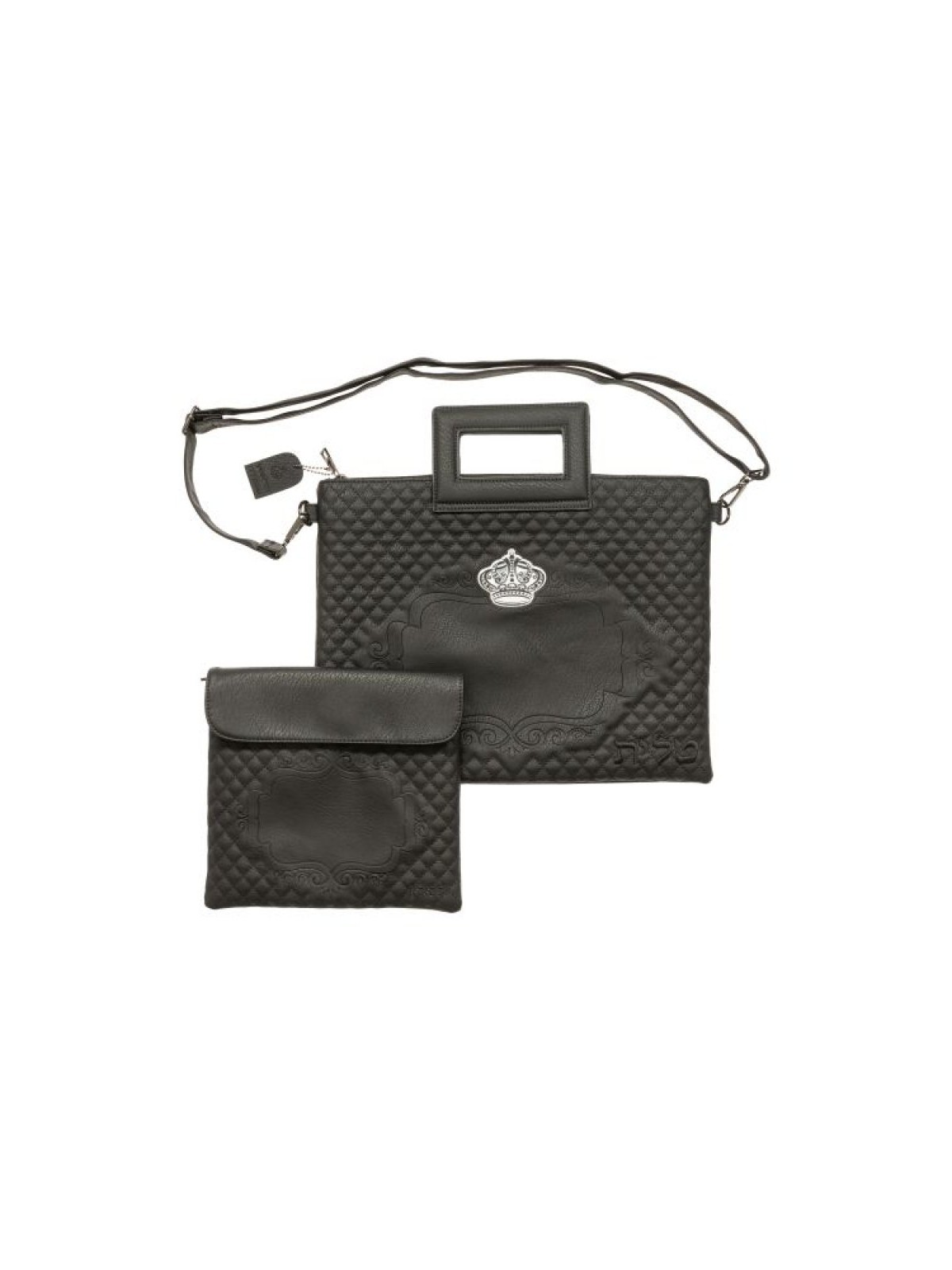 Leathery Tallit Tefillin Bag with Frame H... | Jewish Gift from Israel