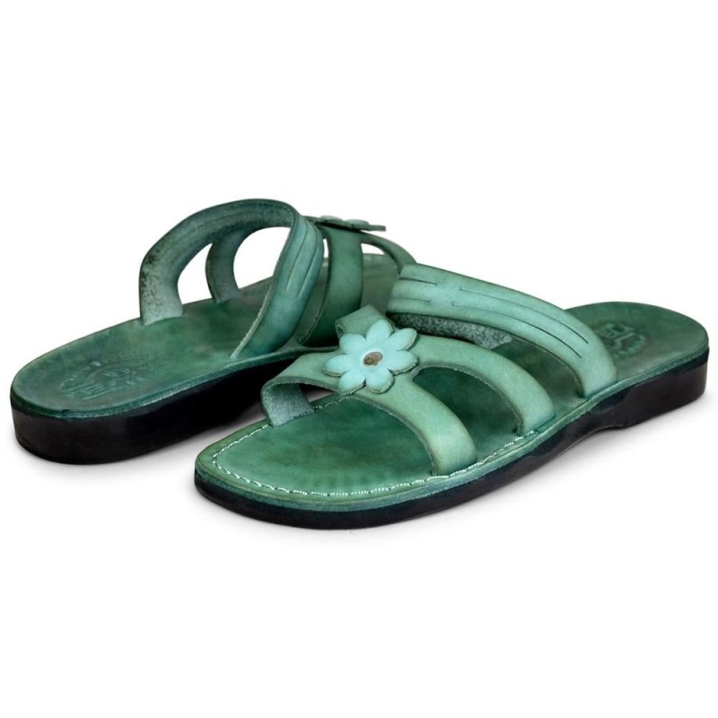 Sandales pour femmes en cuir faites à la main Daisy