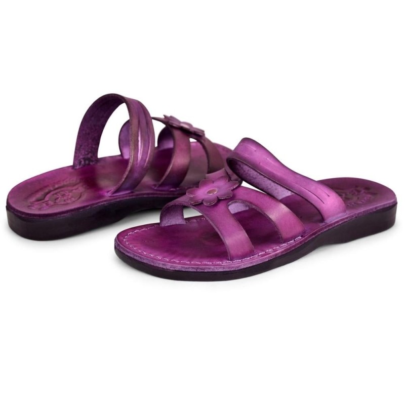 Sandales pour femmes en cuir faites à la main Daisy