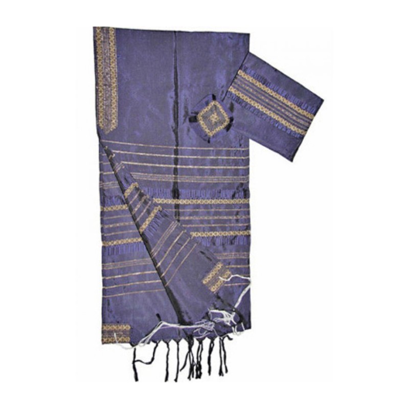 Gabrieli Handwoven Violet Silk Tallit ... | Gabrieli Hand Woven Tallit