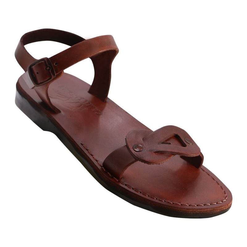 Sandales pour femmes en cuir faites à la main Milcah (choix de couleurs)