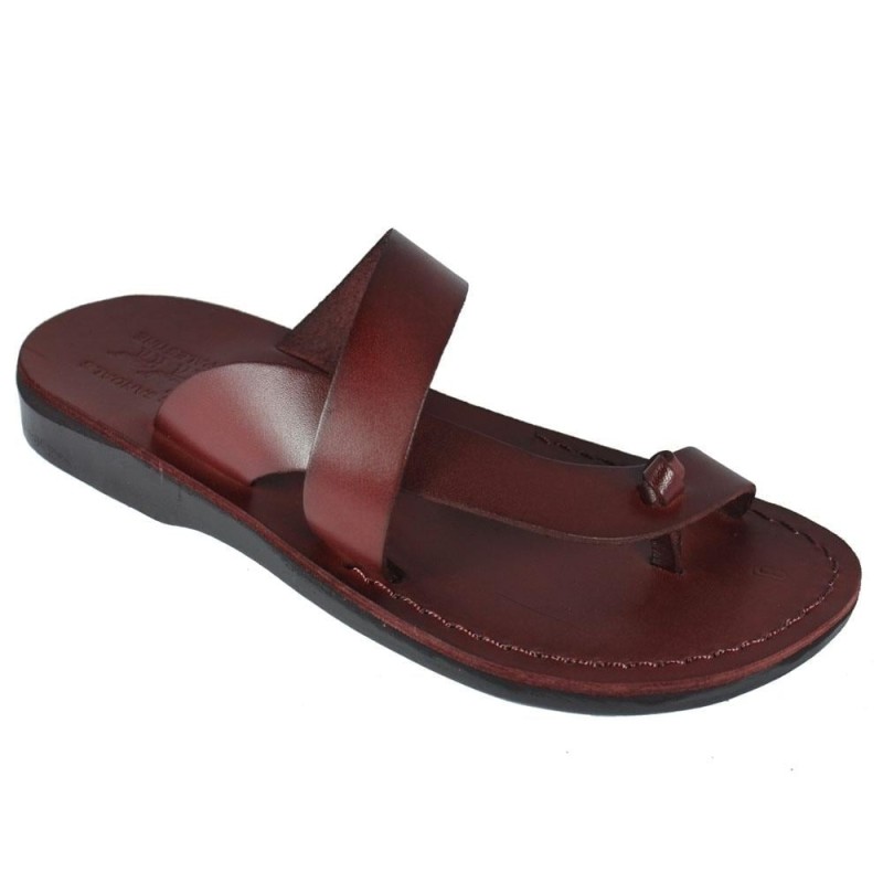 Sandales unisexes en cuir faites à la main Lotus