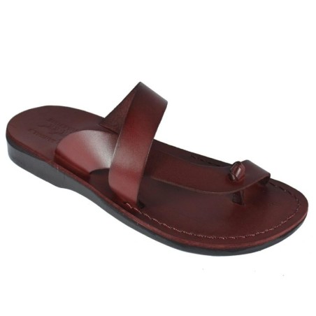 Sandales unisexes en cuir faites à la main Lotus