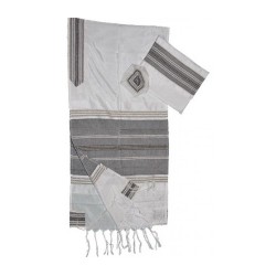 Gabrieli Handwoven White Silk Tallit S... | Gabrieli Hand Woven Tallit