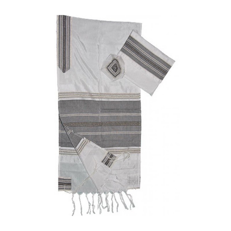 Gabrieli Handwoven White Silk Tallit S... | Gabrieli Hand Woven Tallit