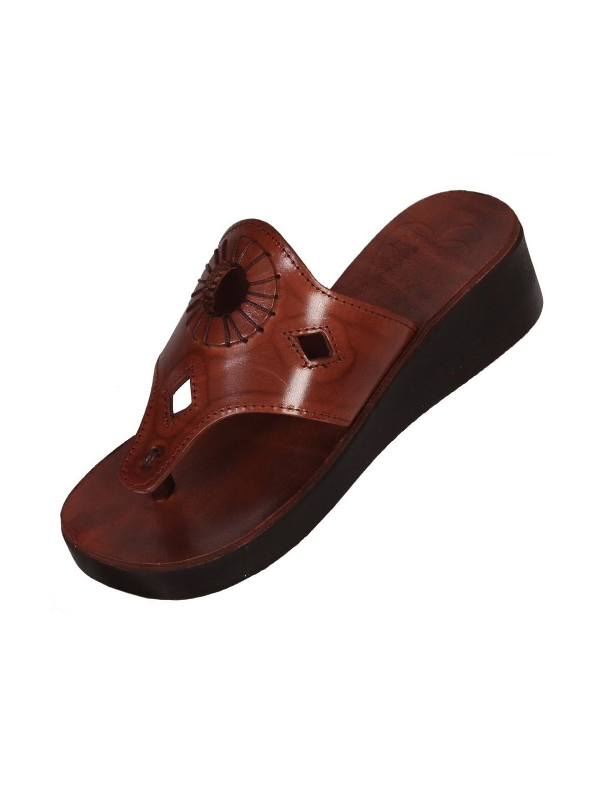 Queen of Sheba Handmade Leather Women's Sandals - Brown