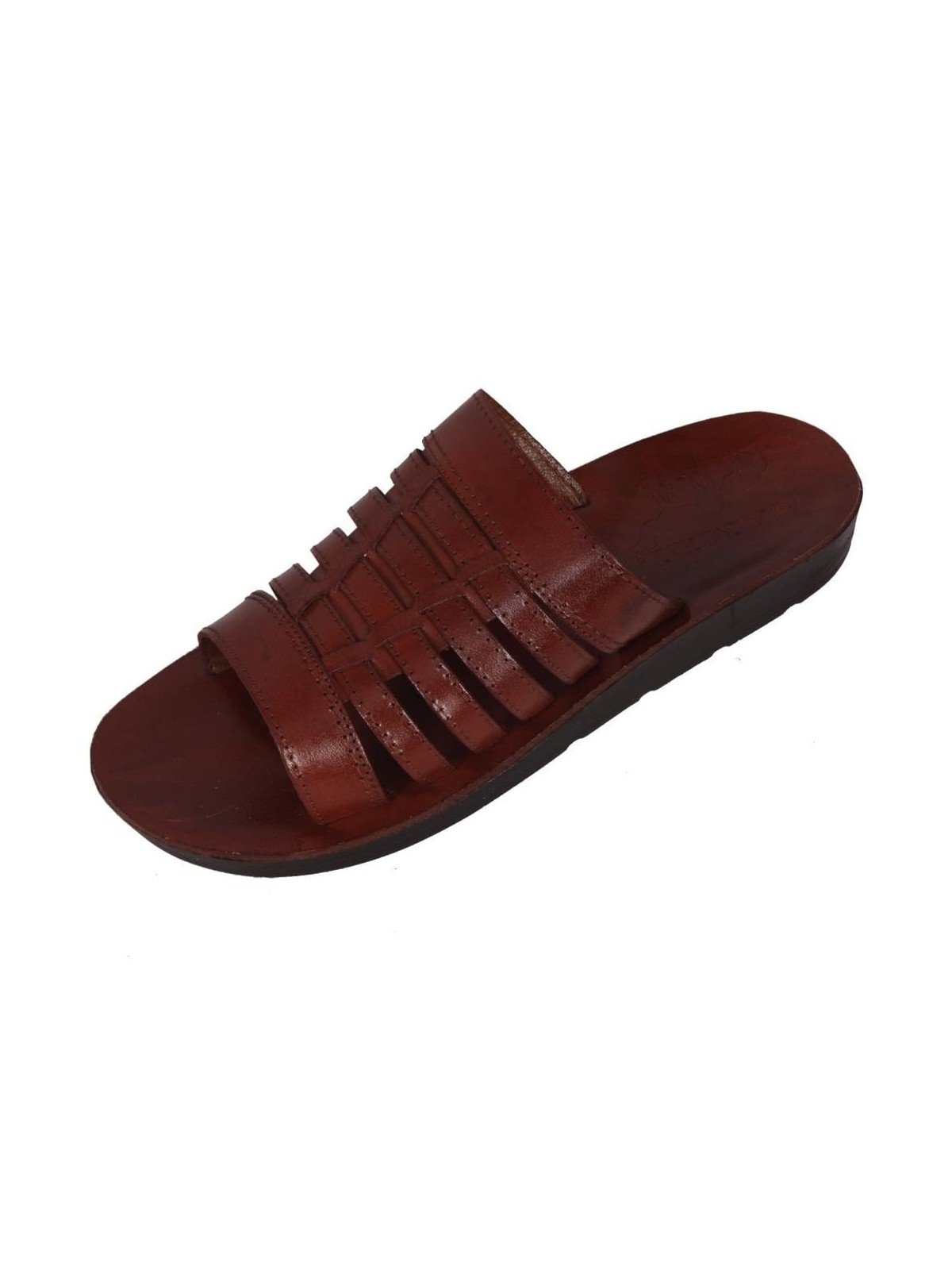 Arabia Handmade Leather Men's Sandals (Brown)