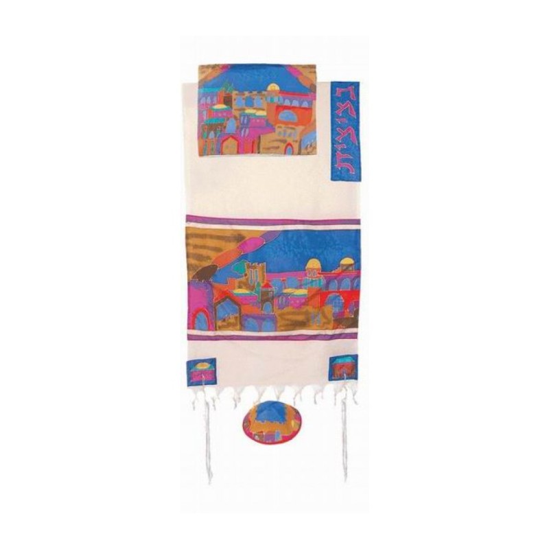 Yair Emanuel Woven Cotton and Hand Painte... | Jewish Gift from Israel