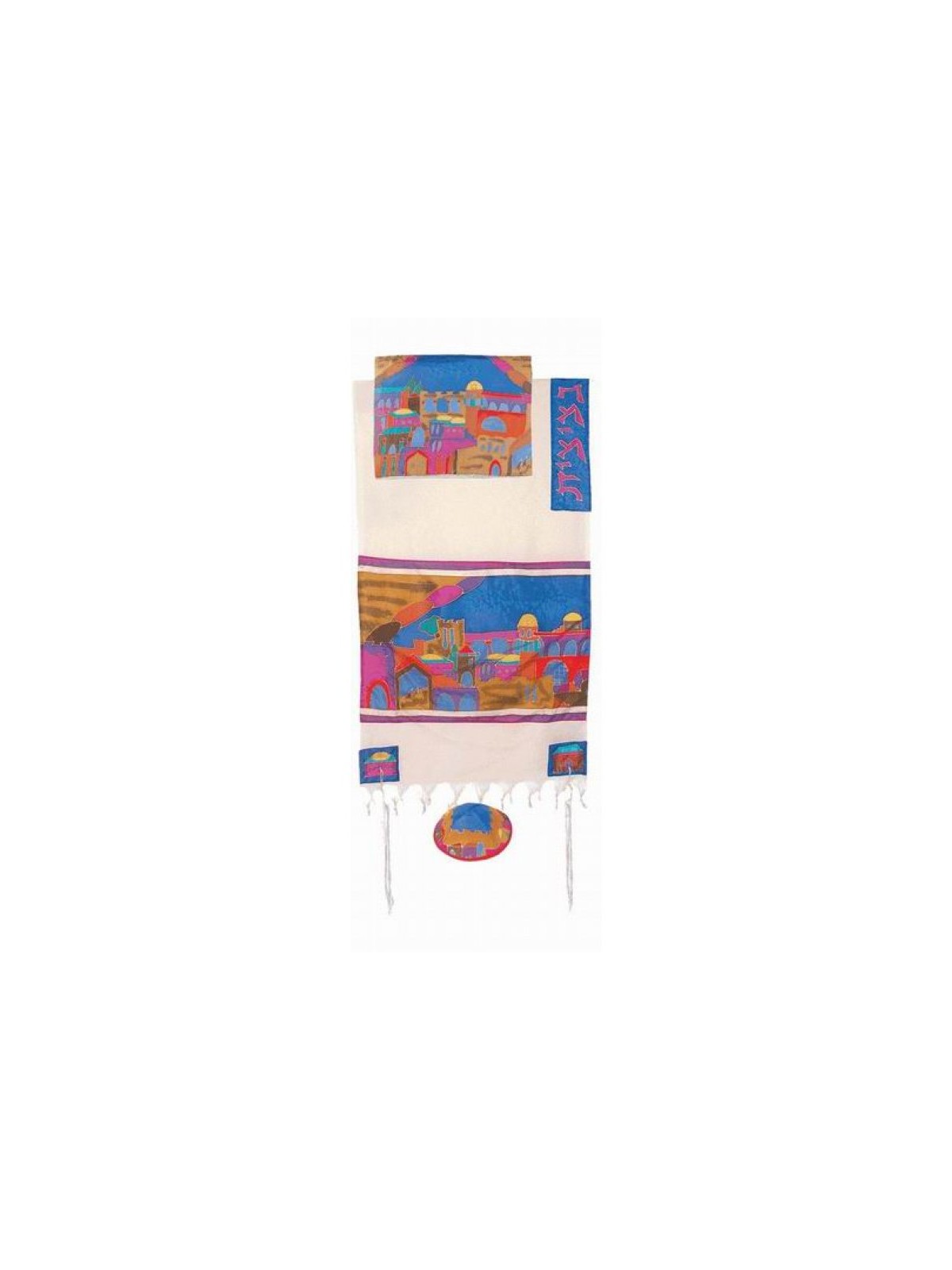 Yair Emanuel Woven Cotton and Hand Painte... | Jewish Gift from Israel