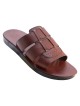 Hermon Handmade Leather Men's Sandals (Brown)