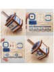 Israeli Flag Dreidel: Do-It-Yourself 3D Puzzle Kit
