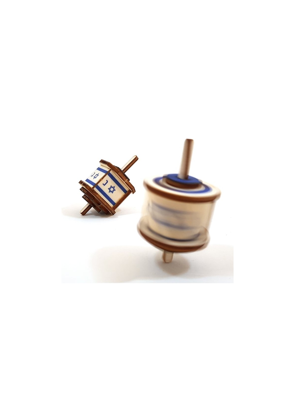 Israeli Flag Dreidel: Do-It-Yourself 3D Puzzle Kit