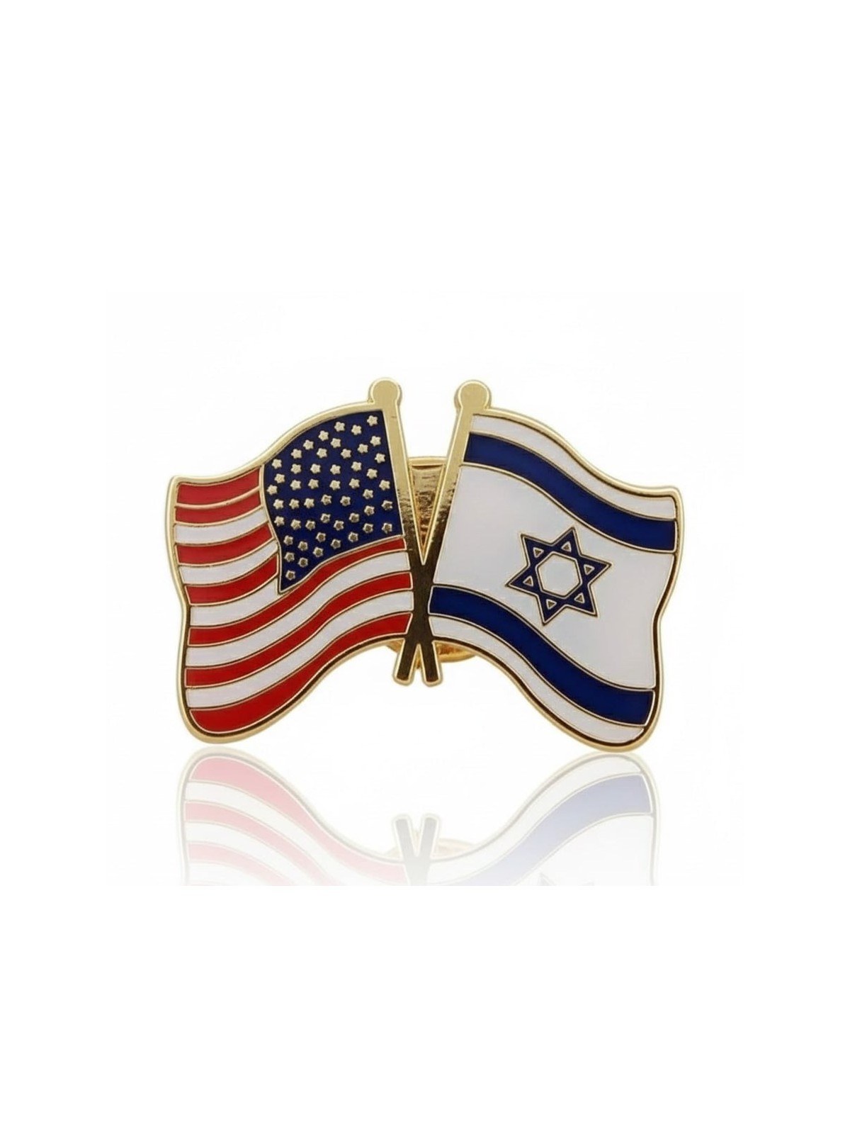 America - Israel Friendship Enamel Metal Lapel Pin
