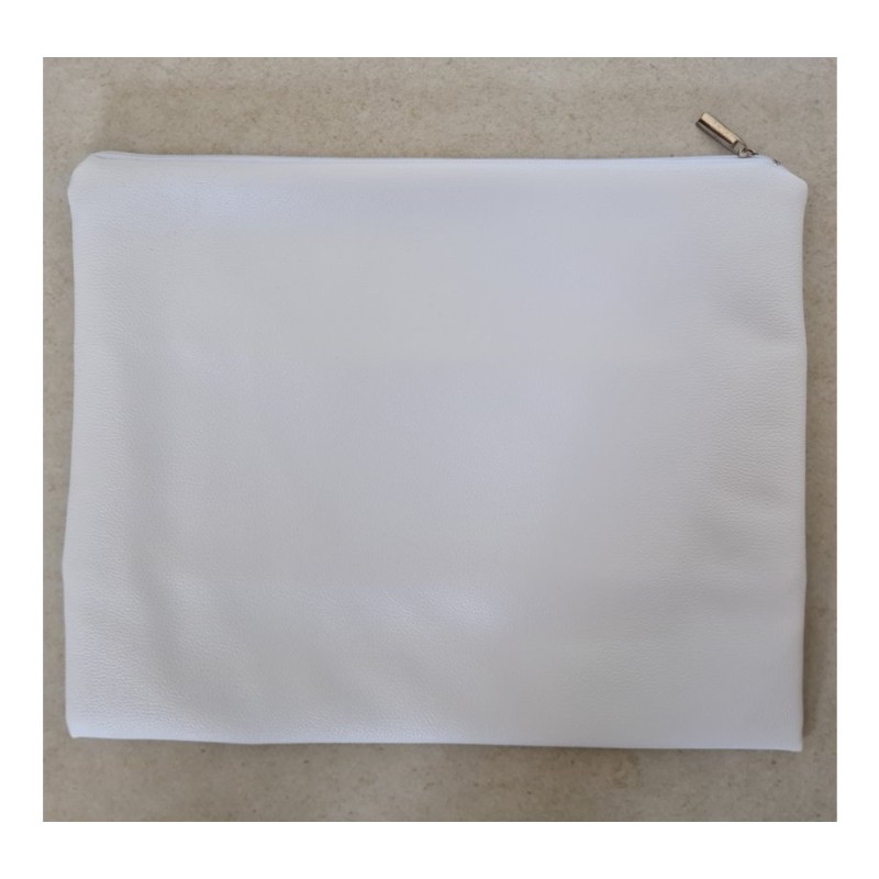 Tallit and Tefillin Bag White Faux Leather ... | Talit & Tefillin Bags
