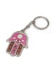Hamsa Keychain With Tefillat HaDerech (Traveler's Prayer) (Choice of C