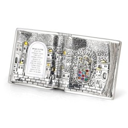 Jerusalem Silver-Plated Book Home Blessing Miniature