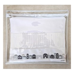 Tallit and Tefillin Bag White Faux Leather ... | Talit & Tefillin Bags