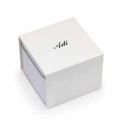 Adi Watches Silver-Plated Israeli Flag Unisex Watch with Hebrew Letter