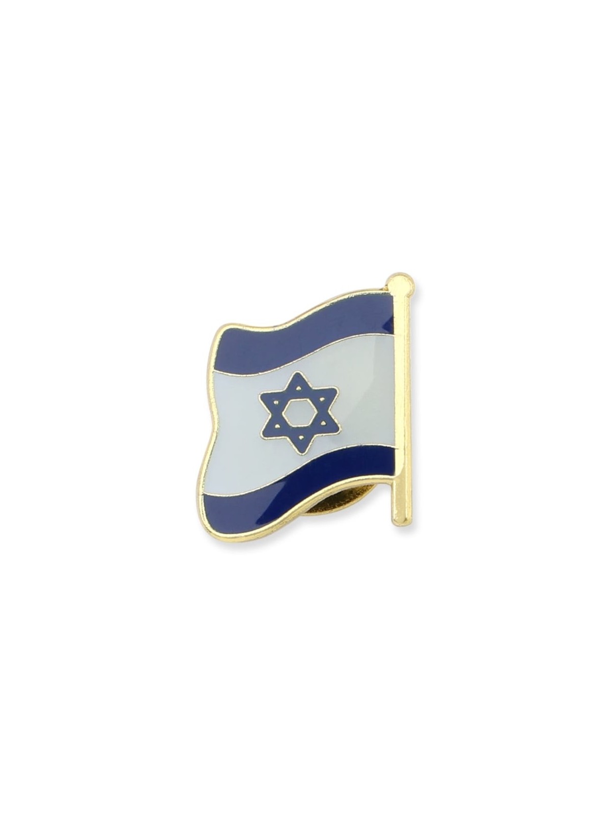 Israeli Flag Enamel Metal Lapel Pin