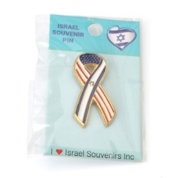 Israel and America United Enamel Lapel Pin