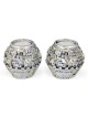 Jerusalem Ball Silver and Gold Candlesticks