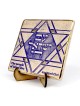 Art In Clay Handmade Am Yisrael Chai and Star of David Ceramic Plaque