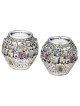 Jerusalem Round Silver-Plated Candlesticks - Priestly Breastplate
