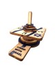 Stand with Israel Wooden Dreidel: Do-It-Yourself 3D Puzzle Kit