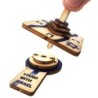Stand with Israel Wooden Dreidel: Do-It-Yourself 3D Puzzle Kit