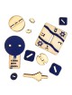 Stand with Israel Wooden Dreidel: Do-It-Yourself 3D Puzzle Kit