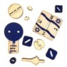 Stand with Israel Wooden Dreidel: Do-It-Yourself 3D Puzzle Kit