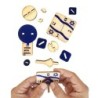 Stand with Israel Wooden Dreidel: Do-It-Yourself 3D Puzzle Kit