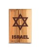 Israel Star of David: Olive Wood Refrigerator Magnet