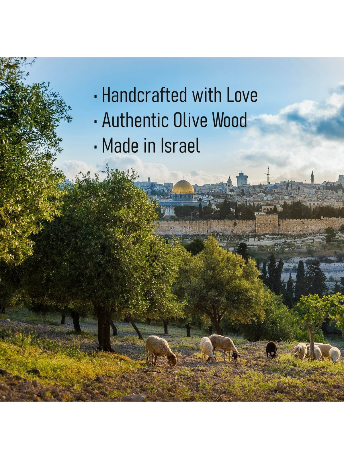 Israel Star of David: Olive Wood Refrigerator Magnet